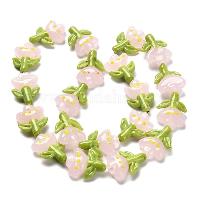 Бусы лэмпворк ручной работы LAMP-A005-03E-1