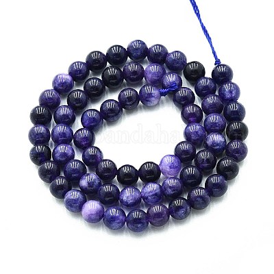 Природного кварца нитей бисера&nbsp;G-N355-6mm-54-1