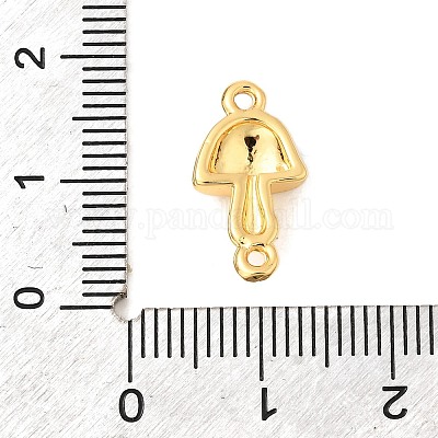 Подвески-соединители из латунной эмали в виде осеннего гриба KK-A266-47G-1