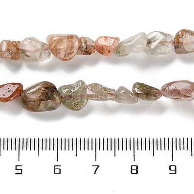 Нити бусин из натурального рутилированного кварца G-P497-01C-19-1