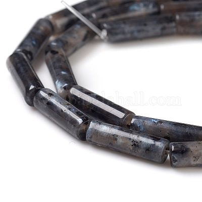 Натуральные нити бус из ларвикита X-G-F247-23-1