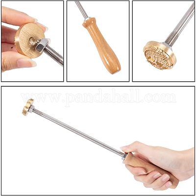 Штамповка тиснение пайка латунь со штампом AJEW-WH0113-15-63-1