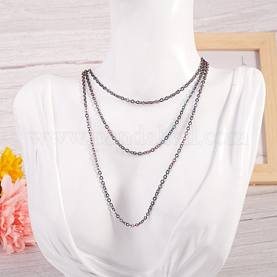 Кабельные цепи из нержавеющей стали 304 с вакуумным покрытием pvd CHS-TA0001-14-1