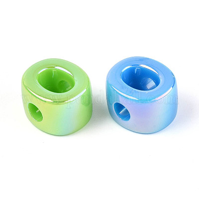 УФ-покрытие непрозрачные акриловые европейские бусины OACR-M027-03O-1