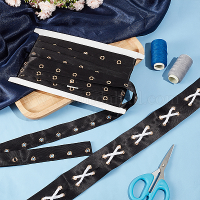 Хлопковая лента длиной 5 ярд с узором «елочка» DIY-WH0542-11A-1