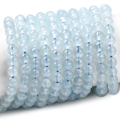 Природные Аквамарин бисер нитей&nbsp;G-G344-A08-4mm-1