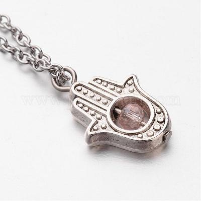 Браслеты с подвесками из хирургической нержавеющей стали 316 BJEW-JB02364-1