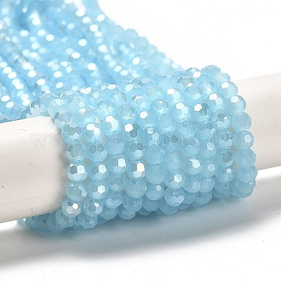 Подставки для стеклянных бусин с имитацией нефрита EGLA-A035-J4mm-B04-1