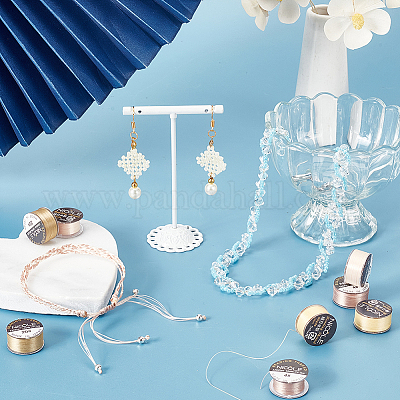 Нейлоновая бисерная нить NWIR-WH0005-10S-1