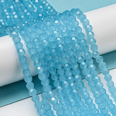 Подставки для стеклянных бусин с имитацией нефрита EGLA-A035-J4mm-D04-1