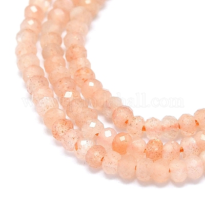 Натуральный персиковый лунный камень G-G106-A35-01-1