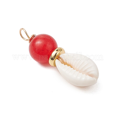 6 шт. подвески из натурального белого нефрита PALLOY-JF03198-1