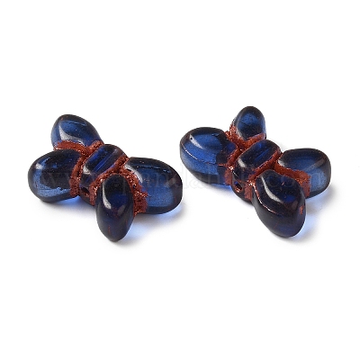 Прозрачные бусины лэмпворк LAMP-P065-02A-17-1