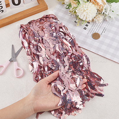 Шторы с бахромой из пластиковой фольги DIY-WH20011-33B-1