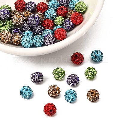 Pave disco бусины RB-Q195-A6mm-M-1