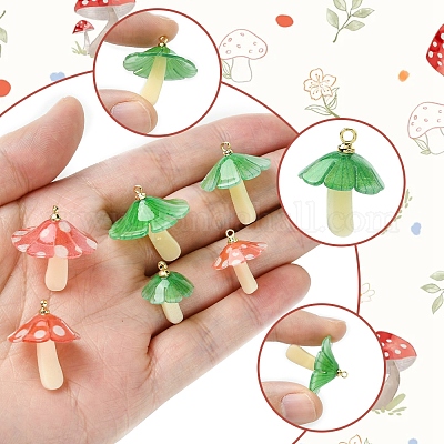 10шт 2 цвета пластиковые подвески KY-FS0001-34B-1