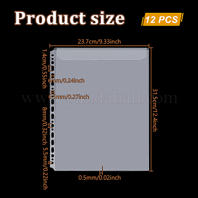 Пластиковый защитный чехол с отрывными листами AJEW-WH0651-47-1