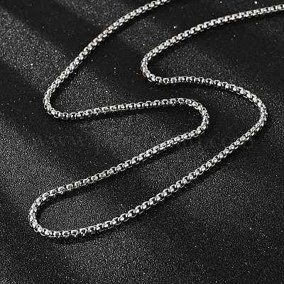 Изготовление ожерелий из венецианской цепочки из нержавеющей стали 304 X-STAS-A028-N031P-A-1