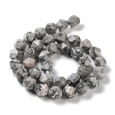 Натуральная карта каменные бусы пряди G-G030-A02-02-1