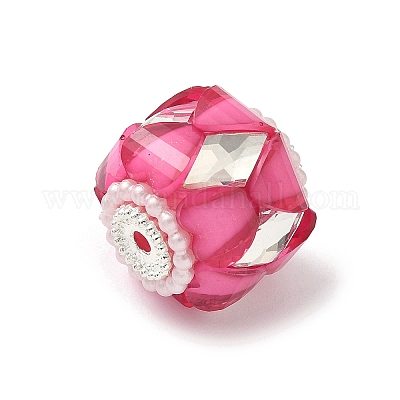 Прозрачные акриловые бусины CLAY-NH0003-04S-05-1