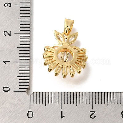 Латунные микро проложить кубического циркония подвески KK-B122-01B-G-1