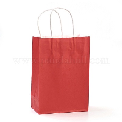 Download Wholesale Pure Color Kraft Paper Bags Pandahall Com