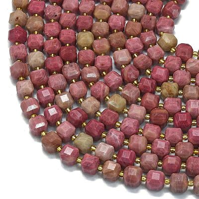 Природные родонит бисер нитей G-K389-A37-01-1