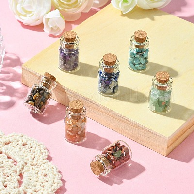 Украшение бутылки желаний прозрачное стекло AJEW-JD00009-1