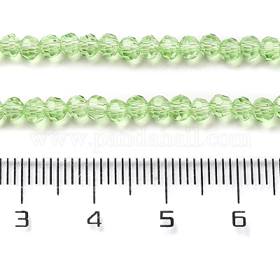 Прозрачные стеклянные бусины EGLA-A035-T3mm-D09-1