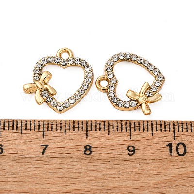 Подвески из сплава и страза PALLOY-S052-01G-C-1