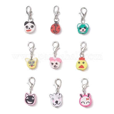 Кулон из полимерной глины ручной работы HJEW-JM04026-01-1