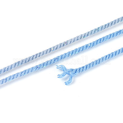 27 м сегментно окрашенные круглые полиэфирные витые шнуры&nbsp;OCOR-N009-02A-09-1