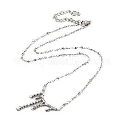 Ожерелье из нержавеющей стали 304 NJEW-B076-01P-1