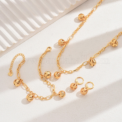 Винтажные латунные полые круглые браслеты HI0719-1