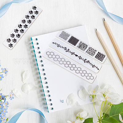 5 шт. 5-х видов пластиковых папок для тиснения DIY-CP0009-03-1