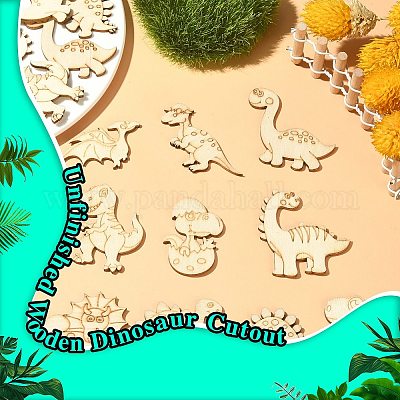 Незаконченные деревянные фигурки динозавров WOOD-CJC0010-01-1