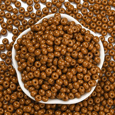 Стеклянные бусины с имитацией нефрита SEED-Z001-A-B13-1