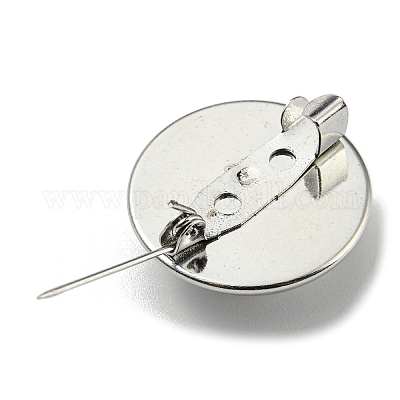 Круглые стеклянные броши FIND-Q096-01L-1