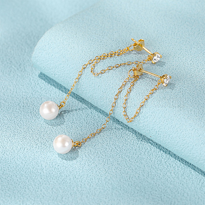 Элегантные круглые серьги-гвоздики с кисточками из стерлингового серебра s925 SM9441-1-1