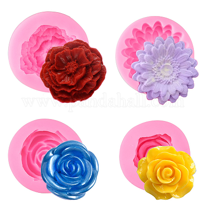 New 3D Big Rose Candle Making Mold Polymer Clay Fimo Craft Art DIY Silicone Mold 