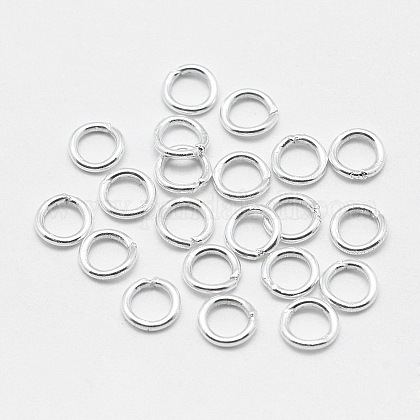 925 runde Ringe aus Sterlingsilber STER-F032-08S-0.7x4-1