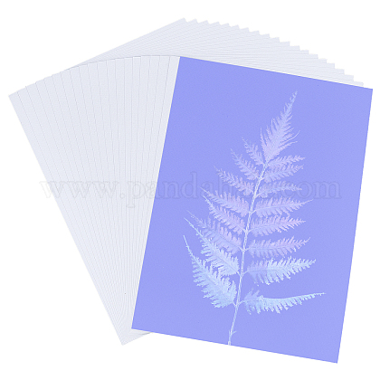 太陽活性化印刷用紙  長方形  ホワイト  29.8x21x0.02cm  20個/袋 DIY-WH0210-26-1