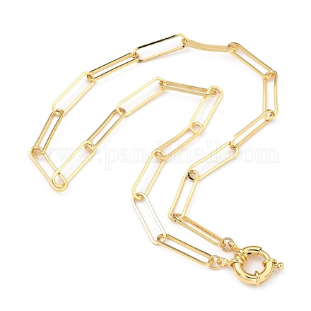 304 colliers chaîne en acier inoxydable avec trombone X-NJEW-JN03066-01-1