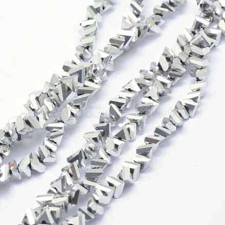 Chapelets de perles en verre électroplaqué EGLA-J143-A-FP03-1