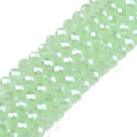 Стеклянные бусины с гальваническим покрытием  EGLA-A044-J4mm-A01-1