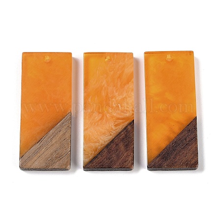 Подвески из смолы и дерева WOOD-F015-09G-1