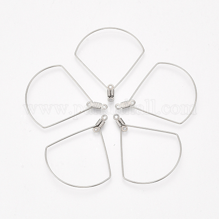 304 Stainless Steel Wire Pendants X-STAS-S103-11-1