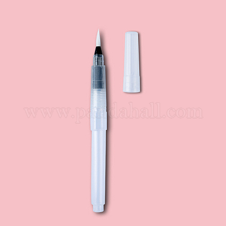 水着色筆ペン  絵筆  水溶性色鉛筆用  ホワイト  12x1.3cm  ミディアムブラシチップ：11x3mm DRAW-PW0001-136B-1
