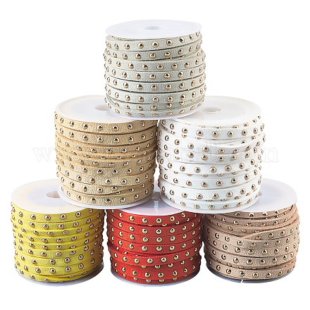 Шнур из искусственной замши calfovera 6 рулон 6 цвета LW-CL0001-02C-1