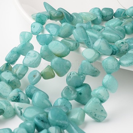 Pepitas de teñir hilos de perlas naturales amazonite G-M341-37-1